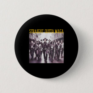 Macaron Rond 5 Cm Outta Mega Western Cowboy Outfit Trump 20