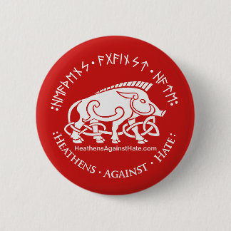 Macaron Rond 5 Cm Païens contre la haine