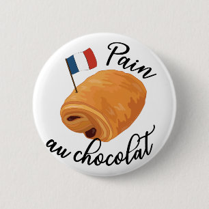 Macaron Rond 5 Cm Pain Au Chocolat - Drôle Pâtisserie Française