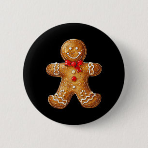 Macaron Rond 5 Cm Pain d'épice Noël Graphic Noël Famille X-mas Ginge