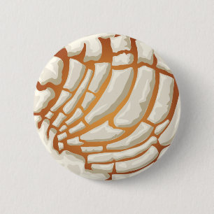 Macaron Rond 5 Cm Pain doux concha vanille blanche mexicaine