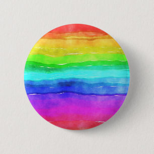 Macaron Rond 5 Cm Painted Rainbow