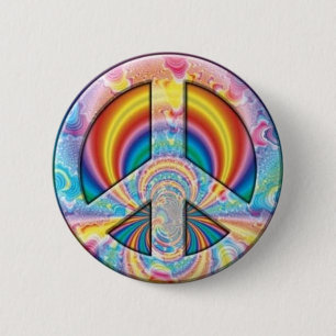 Macaron Rond 5 Cm Paix de colorant de cravate