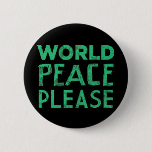 Macaron Rond 5 Cm Paix du monde svp