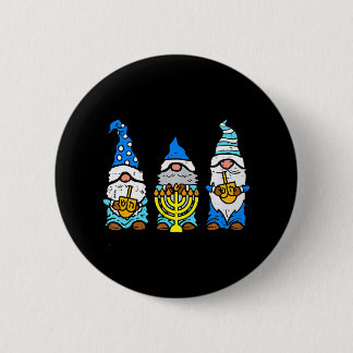 Macaron Rond 5 Cm Pajamas Hanoukka Minorah Gnomes Juifs Chanukah