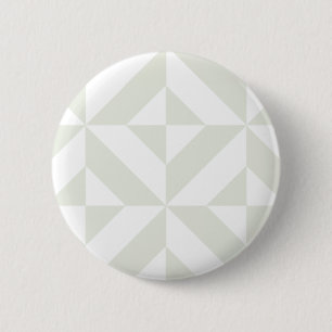 Macaron Rond 5 Cm Pale Gray Geometric Deco Cube Pattern