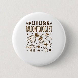 Macaron Rond 5 Cm Paléontologiste de la Paléontologie des os dinos
