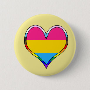 Macaron Rond 5 Cm Pan Pride Heart