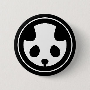 Macaron Rond 5 Cm Panda