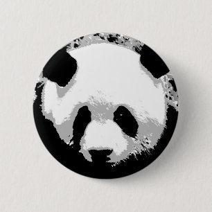 Macaron Rond 5 Cm Panda
