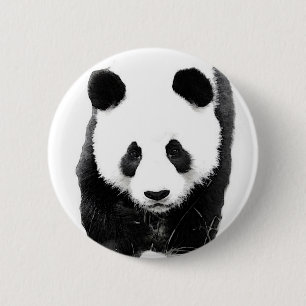 Macaron Rond 5 Cm Panda