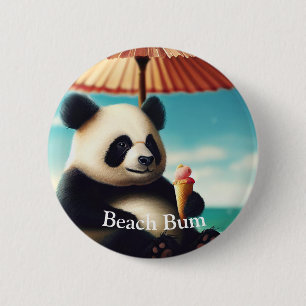 Macaron Rond 5 Cm Panda