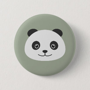 Macaron Rond 5 Cm Panda