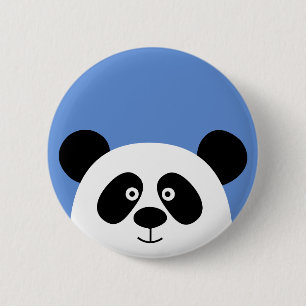 Macaron Rond 5 Cm Panda