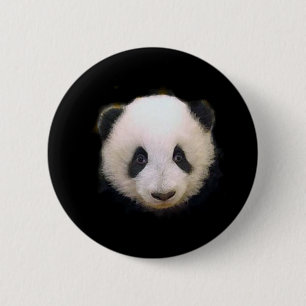 Macaron Rond 5 Cm Panda bébé