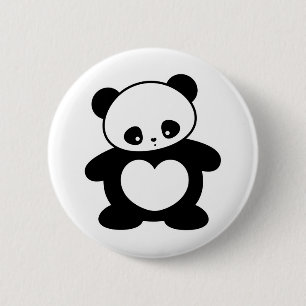 Macaron Rond 5 Cm Panda Kawaii