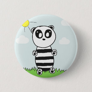 Macaron Rond 5 Cm Panda Kids