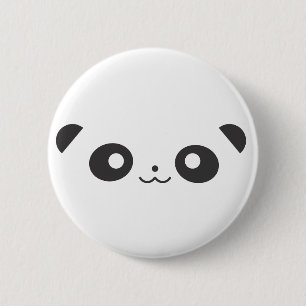 Macaron Rond 5 Cm Panda semi-transparent