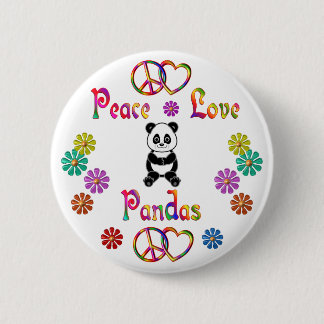 MACARON ROND 5 CM PANDAS D'AMOUR DE PAIX