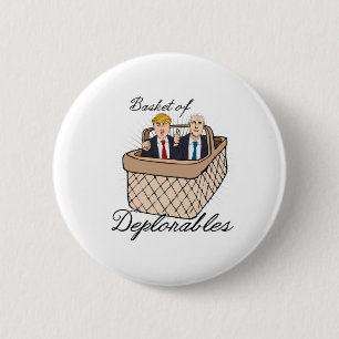 Macaron Rond 5 Cm Panier de Deplorables - penny d'atout --