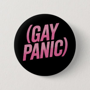 Macaron Rond 5 Cm Panique gay protestation LGBTQ Fierté