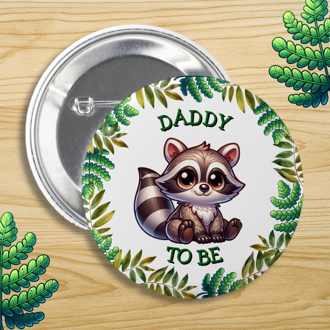 Macaron Rond 5 Cm Papa, à être | Baby shower à thème Woodland (Créateur téléchargé)