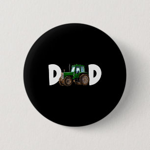 Macaron Rond 5 Cm Papa daddy du garçon d'anniversaire enfant tracteu