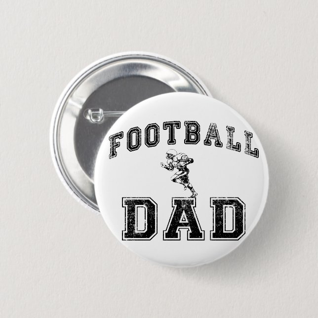 Macaron Rond 5 Cm Papa de football (Devant & derrière)