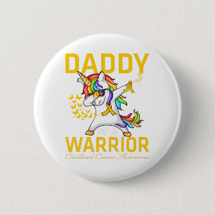 Macaron Rond 5 Cm Papa D'Un Guerrier Sensibilisation Au Cancer Chez