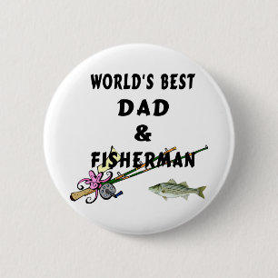 Macaron Rond 5 Cm Papa et pêcheur