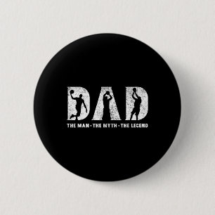 Macaron Rond 5 Cm Papa L'Homme Le Mythe La Légende Fête des pères