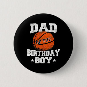 Macaron Rond 5 Cm Papa Of The Birthday Boy Bysketbyll Père Daddy Fu