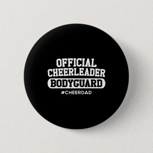 Macaron Rond 5 Cm Papa Officiel Pom-pom girl Garde du corps Funny Pa