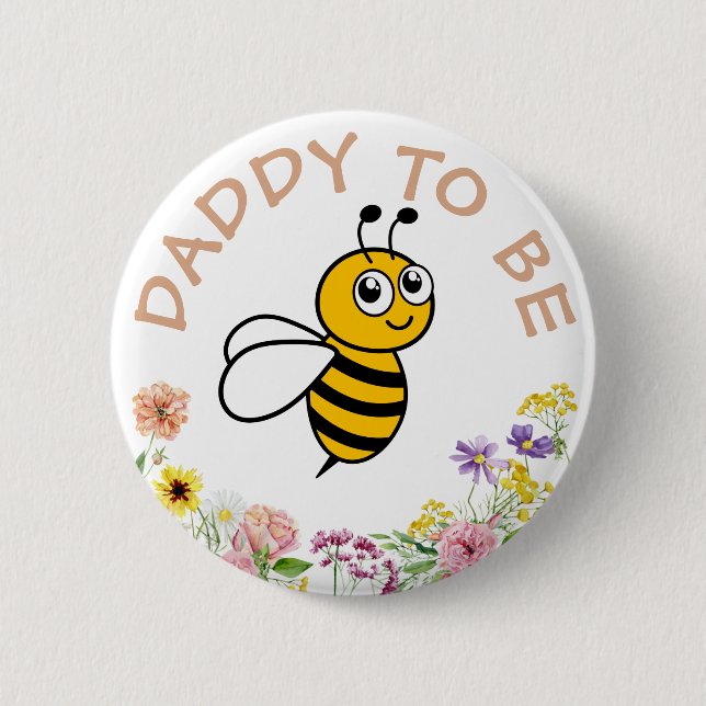 Macaron Rond 5 Cm Papa Pour Être Doux Comme Il Peut Être (Devant)