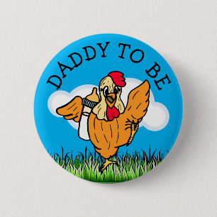 Macaron Rond 5 Cm Papa sera Baby shower animal de ferme thème
