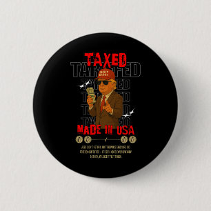 Macaron Rond 5 Cm Papa Tarif Design Drôle de Trump – Meme Politique