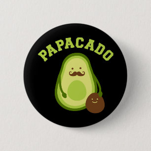 Macaron Rond 5 Cm Papacado drôle cadeau nouveau papa ou papa faire-