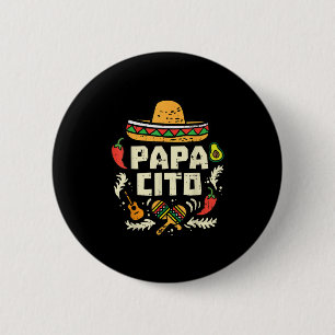 Macaron Rond 5 Cm Papacito Famille Cinco De Mayo Matchin Couple Mexi