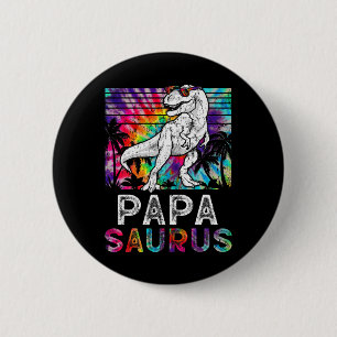 Macaron Rond 5 Cm Papasaurus Dinosaure Papa Saurus Famille Équipée T
