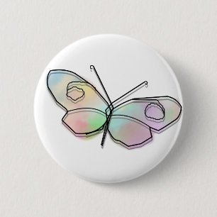 Macaron Rond 5 Cm Papillon