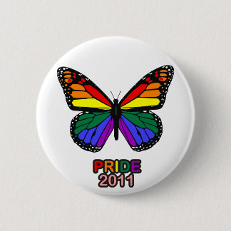 Macaron Rond 5 Cm Papillon 2011 de fierté
