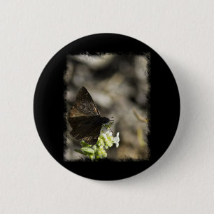 Macaron Rond 5 Cm Papillon Brown