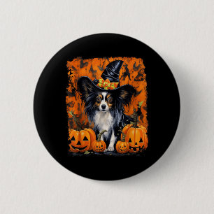Macaron Rond 5 Cm Papillon Chien Halloween
