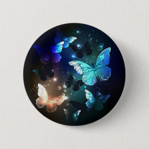 Macaron Rond 5 Cm Papillon de nuit