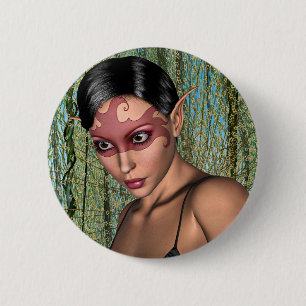 Macaron Rond 5 Cm Papillon Fée