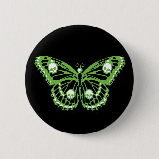 Macaron Rond 5 Cm Papillon toxique