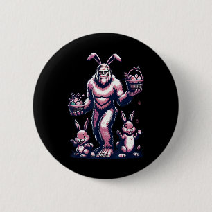 Macaron Rond 5 Cm Pâques Bigfoot Avec Lapin Et Oeuf Bysket Festif C