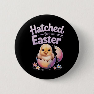 Macaron Rond 5 Cm Pâques Byby Chicks éclos pour Pâques