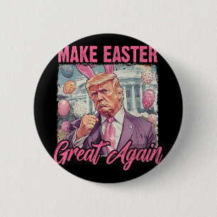 Macaron Rond 5 Cm Pâques Trump 2025 Rendre la Pâques grande à nouvea