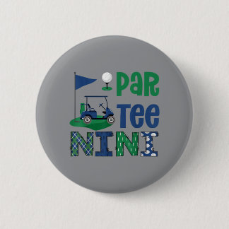 Macaron Rond 5 Cm Par- Nini Golfeur Fête d'anniversaire Famille
